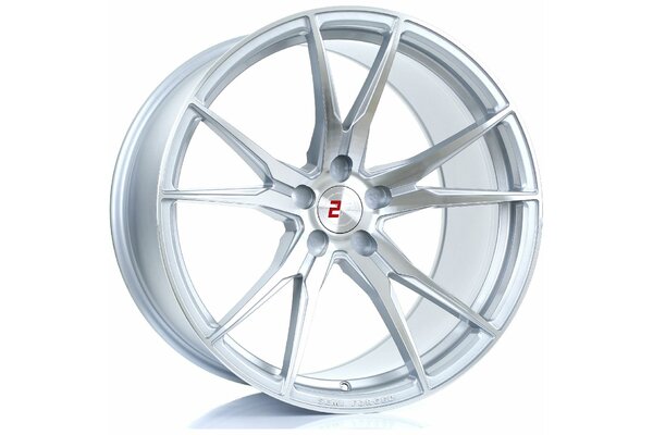 2FORGE ZF2 | 5X100 | 20x12 | ET 27 TO 58 | 76 | SILVER POLISHED FACE