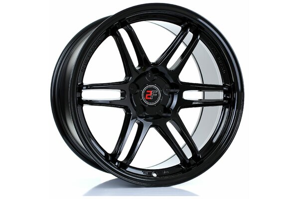 2FORGE ZF5 | 5X100 | 18x10 | ET 0 TO 35 | 76 | GLOSS BLACK