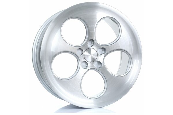 BOLA B5 | 5X112 | 18x8,5 | ET 40 TO 45 | 76 | SILVER BRUSHED POLISHED FACE