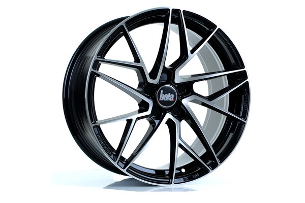 BOLA FLR | 5X105 | 18x8,5 | ET 40 TO 50 | 76 | GLOSS BLACK POLISHED FACE