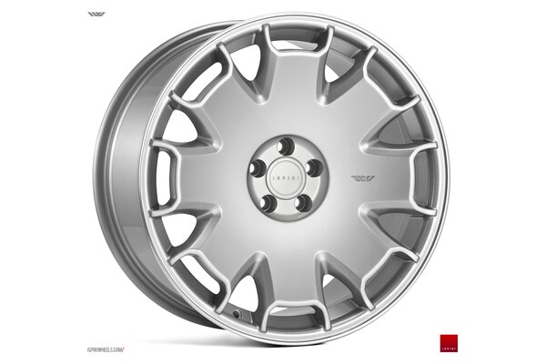 Ispiri Wheels CSR2|18x8.5|5x120|ET35|PURE-SILVER-POLISHED-LIP|STANDARD-CONCAVE